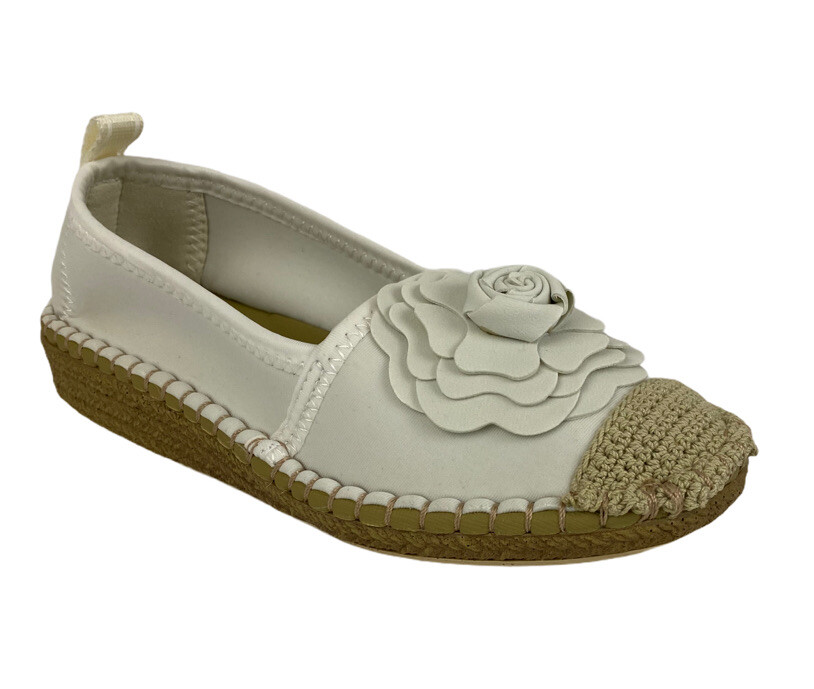 Tartn Rose Quincy Shiny Scuba Espadrilles NIB