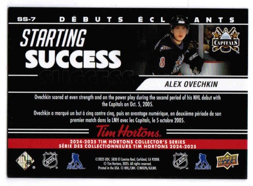 24/25 2024 Tim Hortons Retrospective Rookies Starting Success SS-XX U-Pick List - Bild 14 von 22