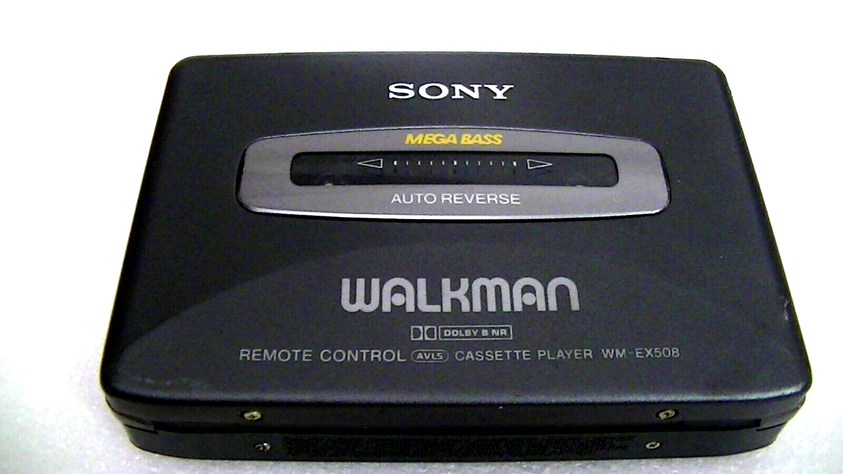 Restored VINTAGE SONY WALKMAN CASSETTE RECORDER WM-EX508, Works
