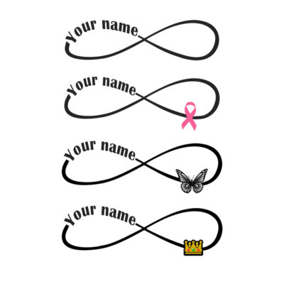 Personalisiertes temporäres Tattoo wasserdicht hält eine Woche Handgelenk Knöchel für immer Liebe
