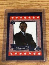 Barack Obama 2008 Clutch Rookie Card - Spade Parallel - Serial #d /25 - RARE