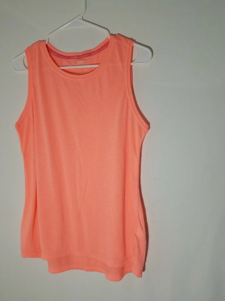 Calvin Klein Activewear Top Performance Sin Mangas Naranja Mujer Talla M Foto 3 de 4