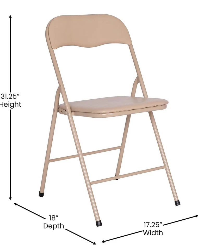 Juego de mesa plegable Flash Furniture Madison 33,5" x 33,5" tostado (JB1TAN) Foto 4 de 4