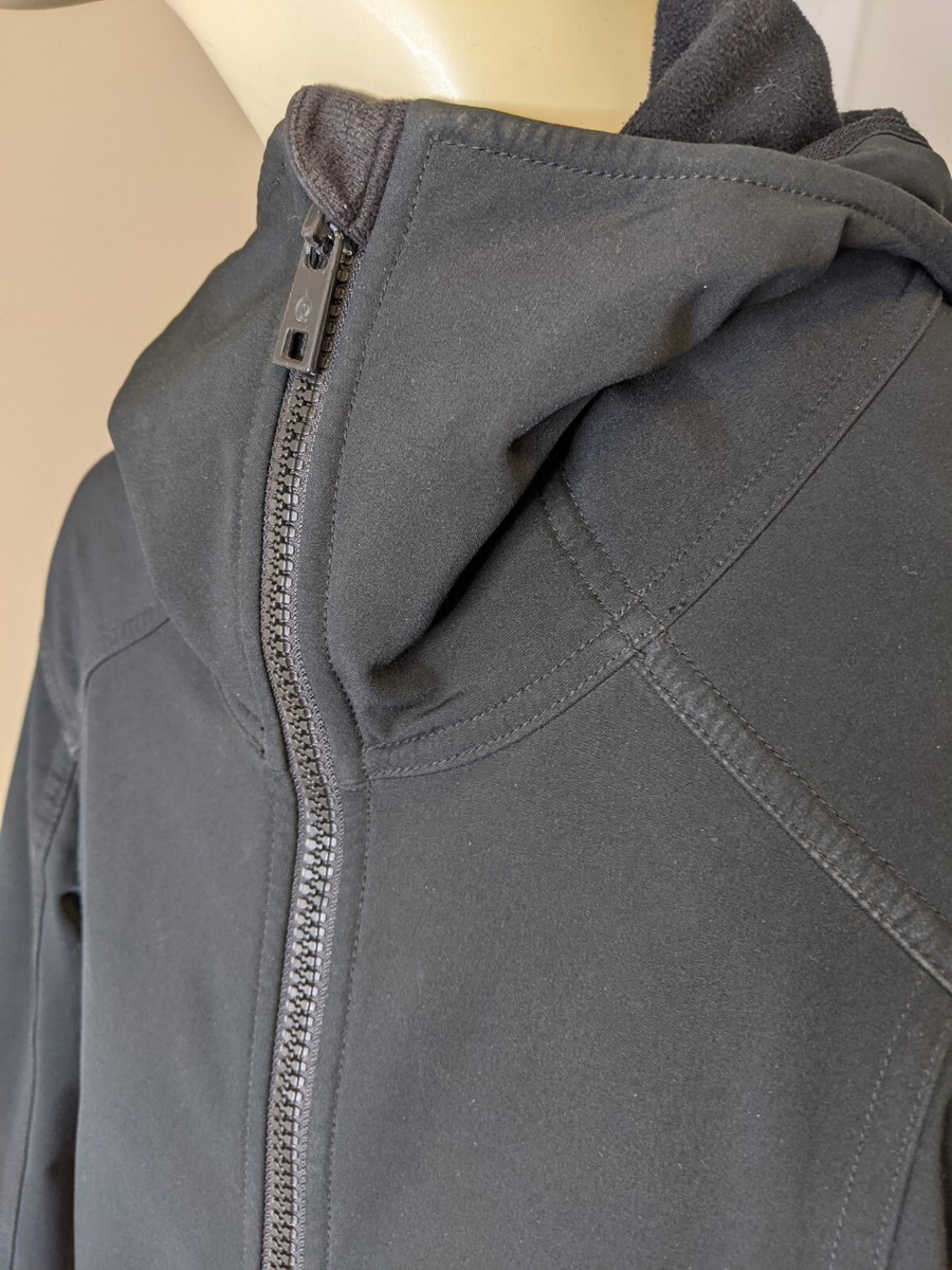 Lululemon apres long black coat with hoodfull zip jacket