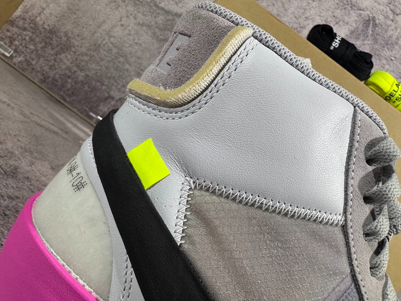 OFF WHITE X NIKE The 10: Nike Blazer Mid x Serena Williams × Off White AA3832 002 taglia 10M nuovo con scatola DS