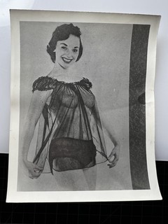 Vintage 1950's Girlie PIN UP Photo Risque B&W Original Nude #475