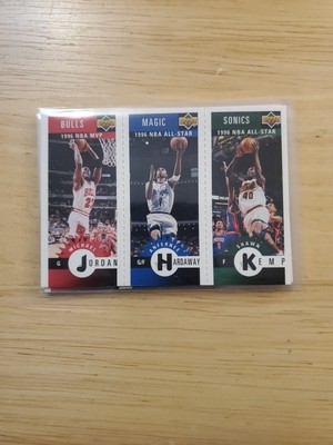 1996-97 Collector's Choice #M11 / M60 / M78 Jordan / Hardaway / Kemp
