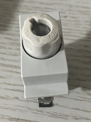 Moeller Neozed Fuse Base D01 Screw Cap E14 16A Porcelain DIN Rail