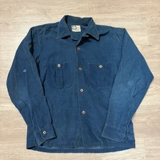VTG 50s Faded Sears Pilgrim Corduroy Loop Collar Shirt
