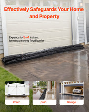 Flood Barrier, 8 Pack, 10 x 0.7 ft Flood Bags Activated by Water, Garage