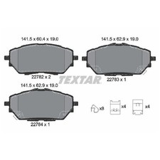 Satz Bremsbeläge Bremsklötze vorne für Toyota C HR X1 X2 Corolla E21 id29514
