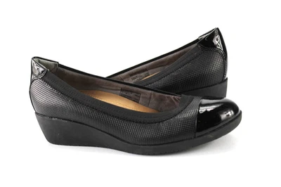 Clarks Gr.38 Damen Komfort Ballerinas Slipper Loafers Leder Schwarz  TOP  R 380 - Bild 1 von 4