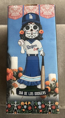 Dia De Los Dodgers Sugar Skull Catrina Bobble Bobblehead SGA 2024 - Picture 3 of 6
