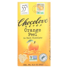 Orange Peel in Dark Chocolate, 55% Cocoa, 3.2 oz (90 g)