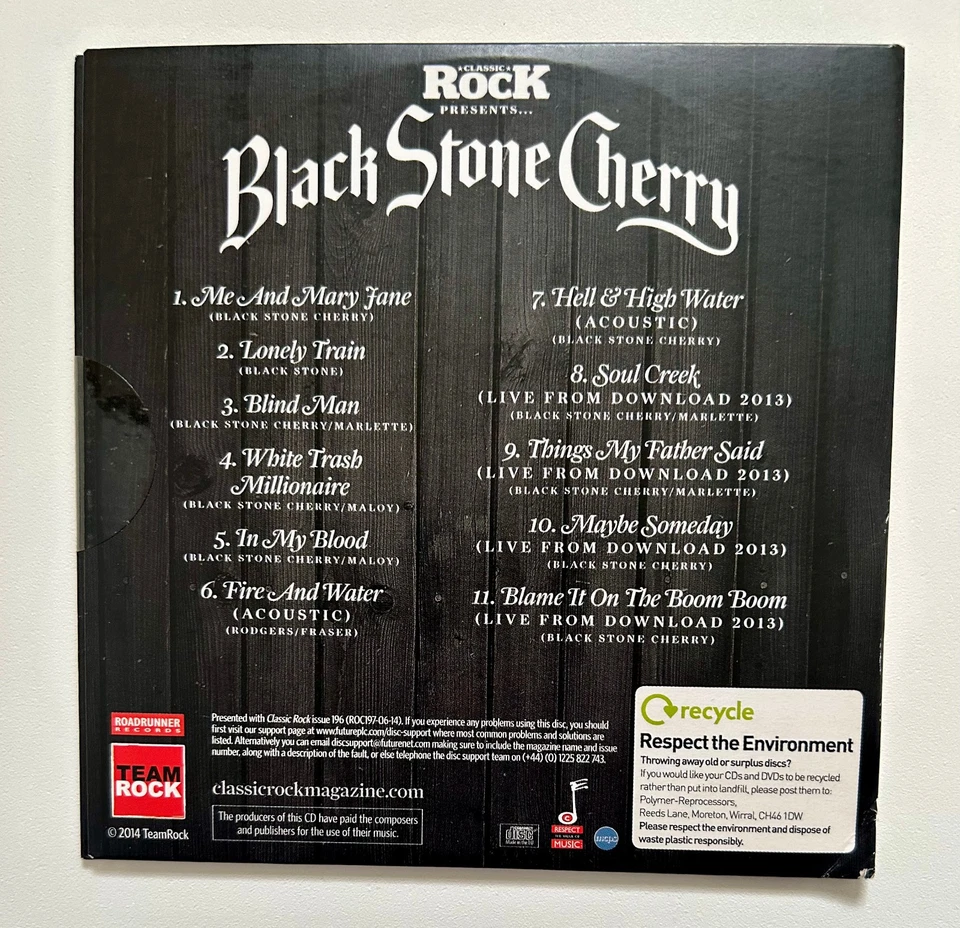 Black Stone Cherry - Hits, Rarities and Live - Promo CD Album - Sealed! Foto 2 de 2