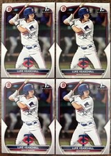 Luke Keaschall 2023 1st Bowman Draft #BD-53 Twins Lot Of 4 Cards