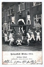 Cartolina Festa della Patria Weida 1914 Circo Sidoli