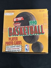 1990-91 Fleer Basketball Jumbo Cello Box 24 Packs Robinson Sensations Showing *1
