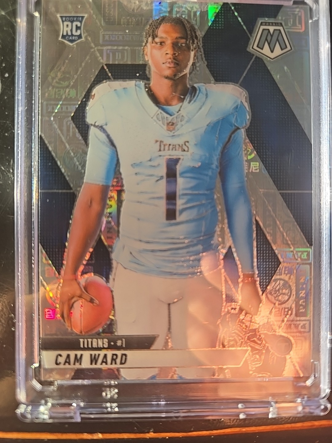 2025 Panini Mosaic - Rookies Cam Ward #382 Silver Knight Prizm /149 (RC)