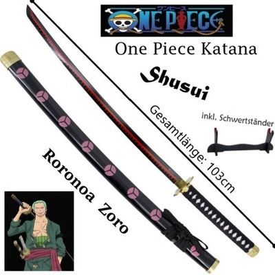 NEU One Piece Katana Schwert Shusui Roronoa ZORO 103cm für Cosplay Anime Fans