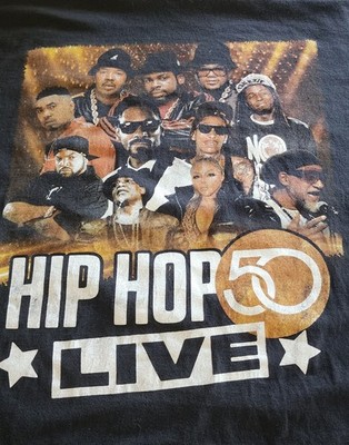 Rare Hip Hop 50 Live Concert T-shirt 3XL Snoop Dogg Lil Wayne Ice Cube Run Dmc