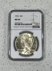 1923 Peace Dollar NGC MS64 White
