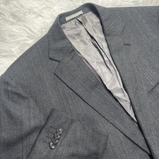 Giacca blazer sportivo seta Versace collezione uomo 44 grigio scuro spina di pesce matrimonio