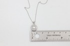 Natural Diamond Pendant solid 18K White Gold Natural Diamonds cluster — photo 5