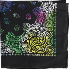22 Inch Cotton Paisley Bandana