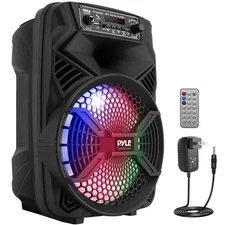 Pyle 300W 8in Rechargeable Bluetooth PA Speaker System – True Wireless Stereo