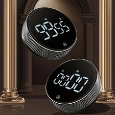Digital Magnetic Kitchen Timer LED Countdown Cooking Timer with Rotary Knob