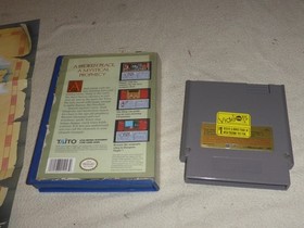 NINTENDO NES GAME CARTRIDGE DUNGEON MAGIC SWORD OF ELEMENTS W POSTER MAP TAITO  