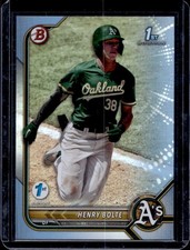 2022 Bowman Draft 1st Edition Henry Bolte Sky Blue #BD-121 Athletics