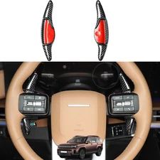 Real Carbon Fiber Steering Wheel Shift Paddle Extension Paddle For Hyundai Santa MX5