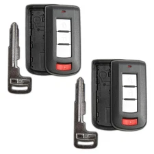2 Key Fob Remote 3b Smart Shell Case Replacement for Mitsubishi OUC644M