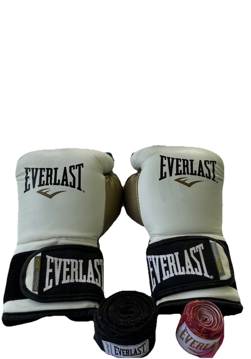 Lace Up Everlast Women's Powerlock Training Gloves Everlast