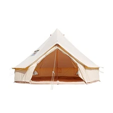 Canvas Bell Tent With Stove Jack - Waterproof and Breathable Yurt, Glamping T...