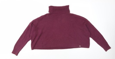 Grobstrickpullover Damen UK XS Regular Hollister Lila