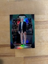 2017-18 Panini Prizm Green Prizm Gregg Popovich #300 HOF k1k