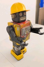 1960'S HORIKAWA BUSY CART ROBOT TIN BATTERY OP JAPAN
