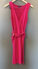 Banana Republic Women's Fuchsia Sleeveless V-Neck Midi Cocktail Dress Size XS