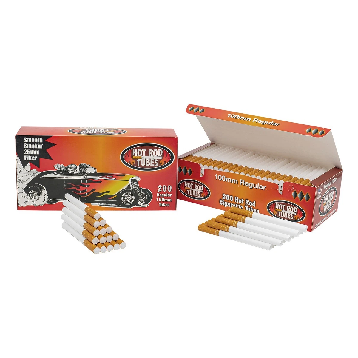 hot rod cigarette tubes for sale Hotrod Menthol King Size 1000 Count 200 RYO Tubes x 5 Boxes Hot Rod Tube Smth Kg