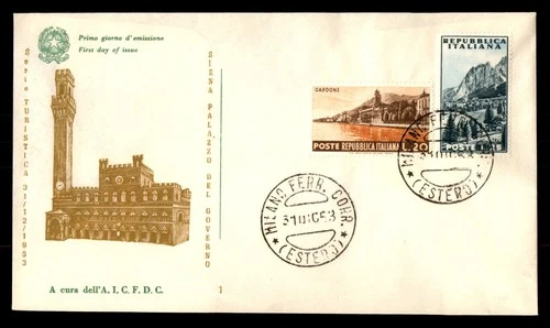 Mayfairstamps Italy FDC 1953 Gardone Siena Palazzo Del Governo First Day Cover a