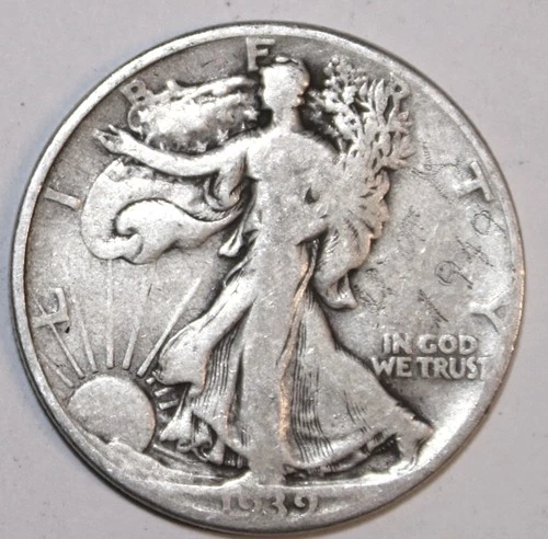 1939-P Walking Liberty Half Dollar - Very Good - #0970EC