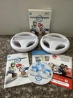 Mario Kart Wii (Nintendo, 2008) W/ MANUEL And 2 Wheels (TESTED)