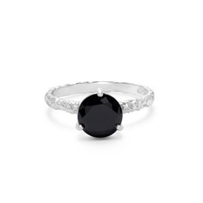Elegant Black Onyx Ring in Silver or Gold   Handmade Gemstone Jewelry for Women