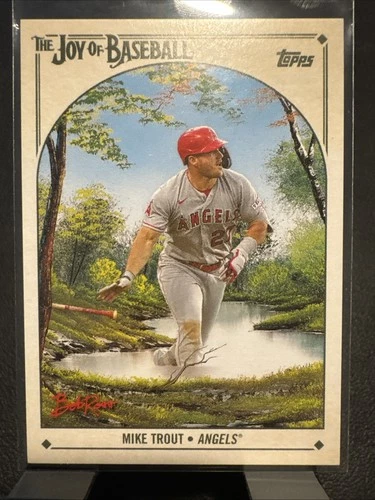 2023 Topps X Bob Ross The Joy of Baseball - Mike Trout #80