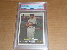 1957 Topps EARLY WYNN CLEVELAND INDIANS #40 PSA 6 EX-MT