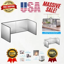 Durable Folding Oil Splash Shield - Fireproof Kitchen Protector for Safe Cooking