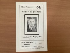 Raith Rovers v St Johnstone 31/08/68